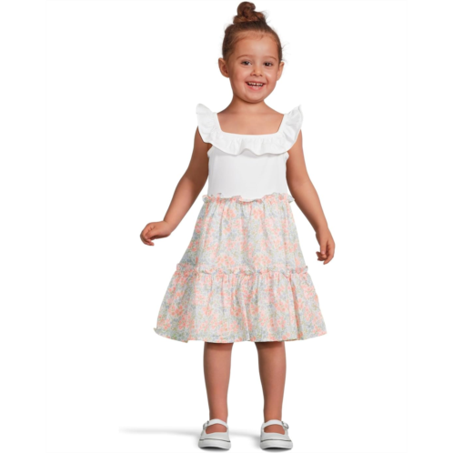 Janie and Jack Ditsy Floral Mixed Media Dress (toddler/Little Kid/Big Kid)