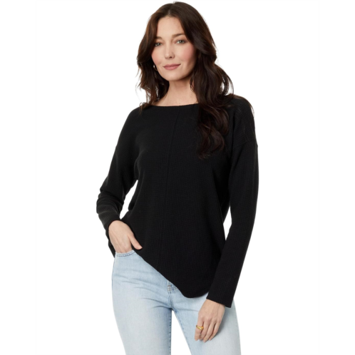 Womens Lilla P Shirttail Hem Boatneck