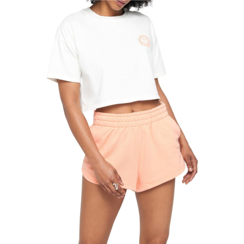 Spiritual Gangster Sun Smiley Kaylee Crop Tee