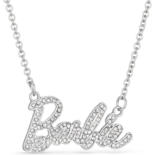 Barbie Crystal Script Logo Necklace