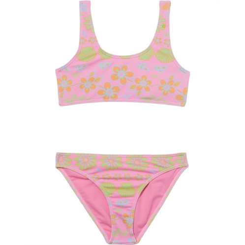 Roxy Kids Beach Day Together Bralette Swimsuit Set (Toddler/Little Kids/Big Kids)