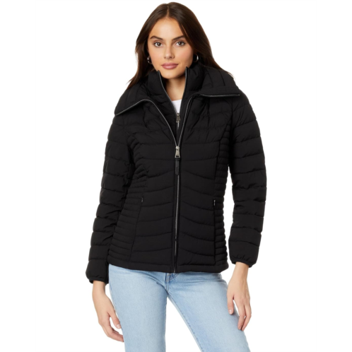 Womens DKNY Bib Front Stretch Packable Jacket