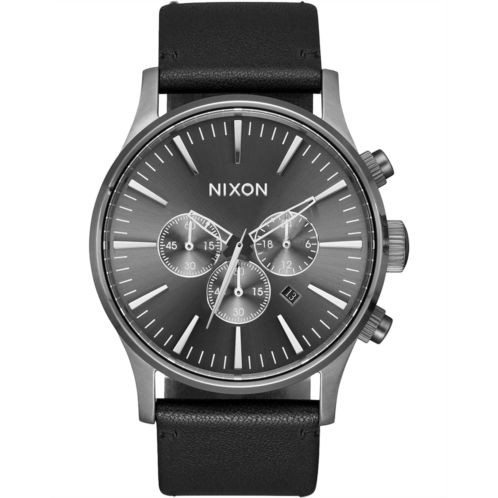 Nixon Sentry Chrono Leather