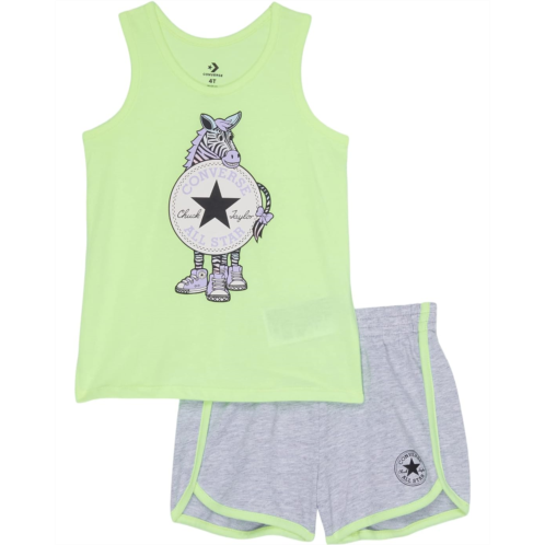 Converse Kids Zebra Top and Shorts Set (Toddler)