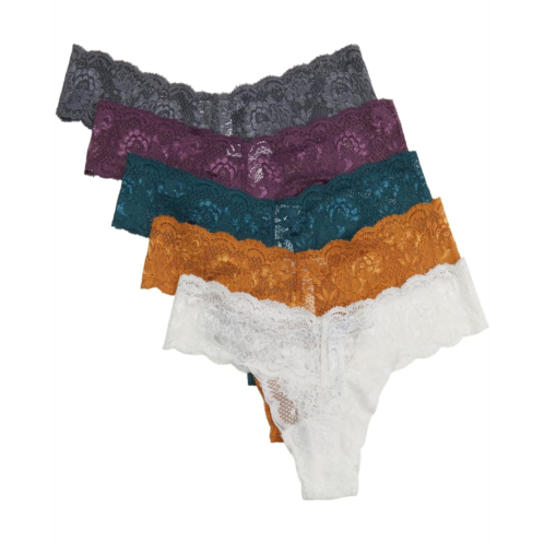 Womens Cosabella Never Say Never Cutie Lowrider Thong 5 Pack