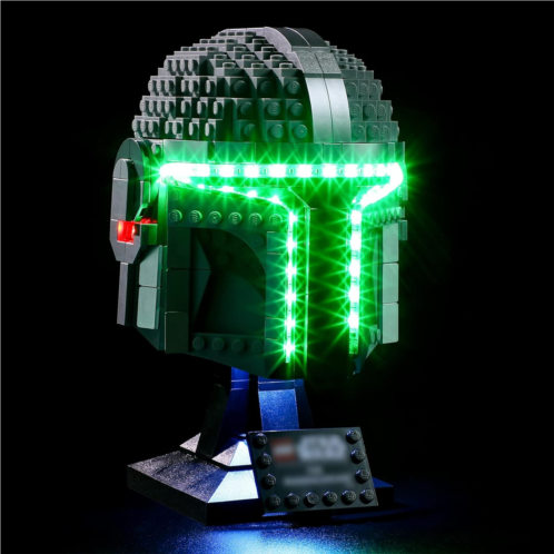 LIGHTAILING Led Light Compatible with Lego 75328 Star Wars The Mandalorian Helmet Building Blocks Model - NOT Included The Model Set