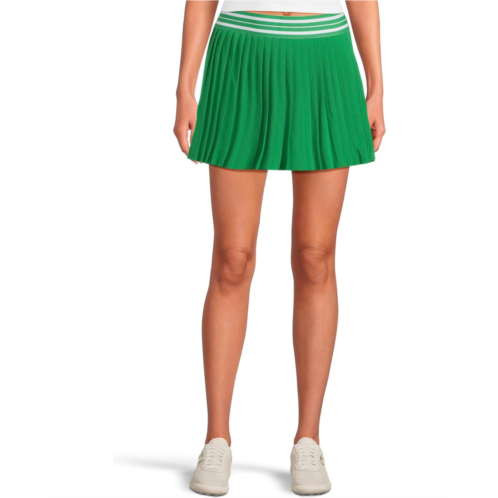 Womens Beyond Yoga If You Pleats Tipped Elastic Mini Skirt