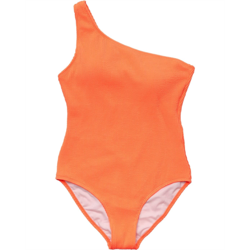 Snapper Rock Tangerine One Shoulder Swimsuit