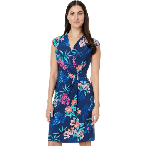 Tommy Bahama Clara Breezy Bouquet Short Sleeve Dress