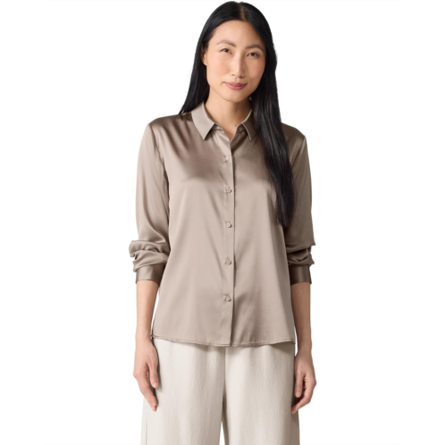 Womens Eileen Fisher Classic Collar Shirt