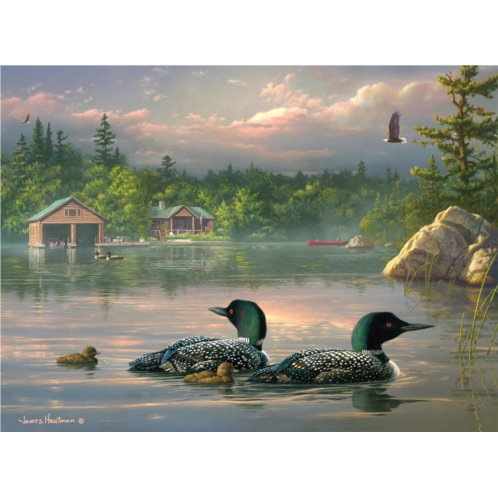 Buffalo Games - Hautman Brothers - Passing Storm Loons - 1000 Piece Jigsaw Puzzle for Adults Challenging Puzzle Perfect for Game Nights - 1000 Piece Finished Size is 26.75 x 19.75,