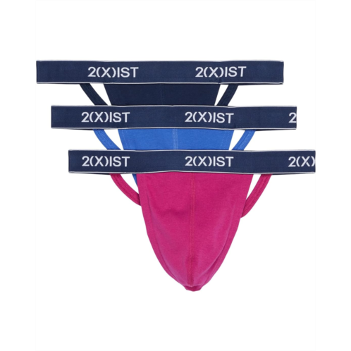 Mens 2(X)IST Cotton 3-Pack Thong