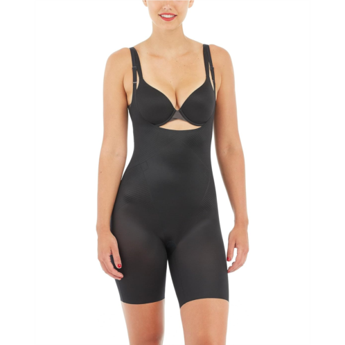 Womens Spanx Thinstincts 20 Open-Bust Midthigh Bodysuit