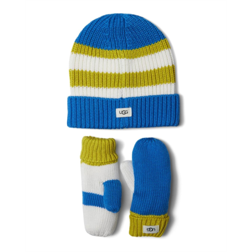 UGG Kids Color-Block Beanie and Mittens Set (Toddler/Little Kids)
