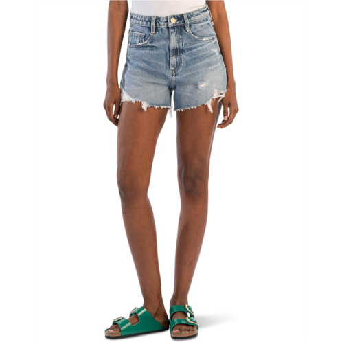 Womens KUT from the Kloth Taylor High Rise Shorts With Raw Hem
