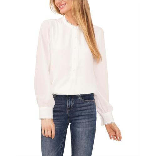 Womens CeCe Long Sleeve Button-Down Top