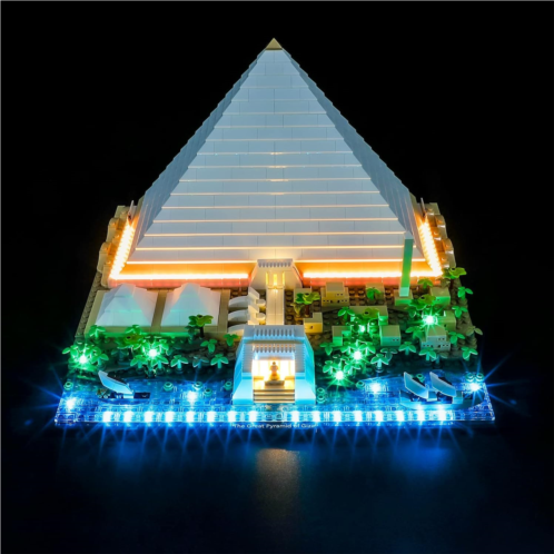 BRIKSMAX Led Lighting Kit for LEGO-21058 Great Pyramid of Giza - Compatible with Lego Architecture Building Blocks Model- Not Include The Lego Set