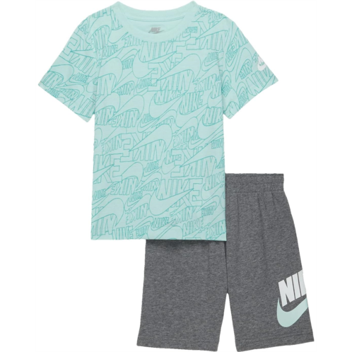 Nike Kids Logo T-Shirt and Shorts Set (Toddler/Little Kids)