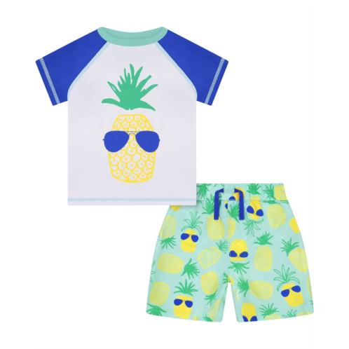 ANDY & EVAN KIDS Rashguard and Swim Set (Infant)