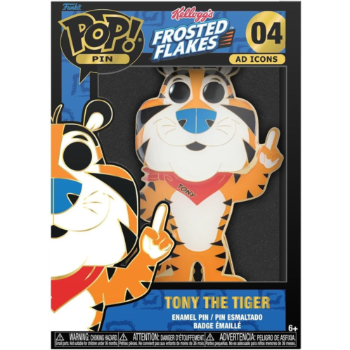 Funko POP Pop Sized Pin: Frosted Flakes - Tony The Tiger (Styles May Vary, with Possible Chase Variant), Multicolor, KLPP0005