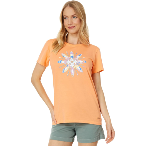 Life is Good Floral Kayak Airbrush Short Sleeve Crusher-Lite Tee