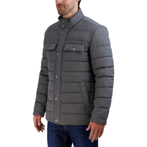 Cole Haan Quilted Heather Twill Jacket