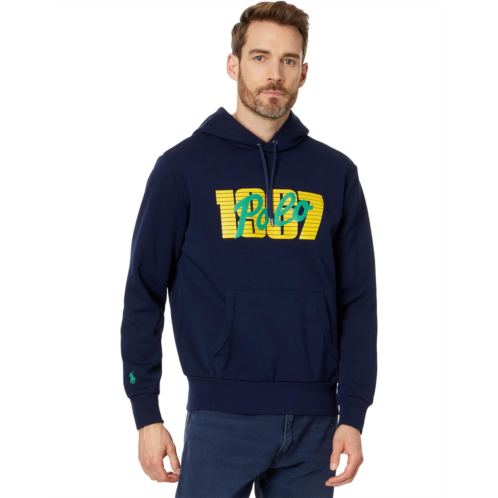 Mens Polo Ralph Lauren Logo Double-Knit Hoodie