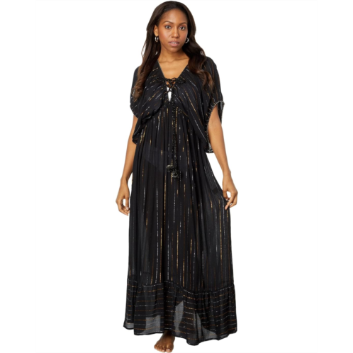 America & Beyond Obsidian Stripe Maxi Dress