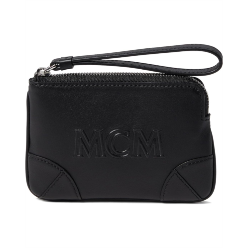 MCM Aren Leather Flat Pouch Extra Mini