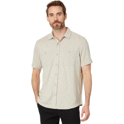 Mens Johnston & Murphy Short Sleeve Double Pocket Knit Shirt