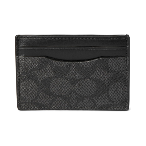 COACH Money Clip Card Case In Signature Canvas