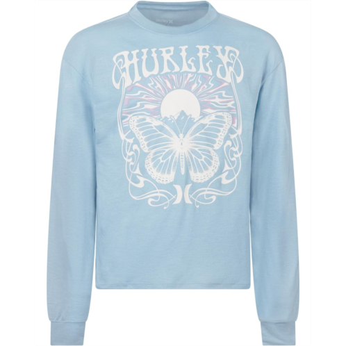 Hurley Kids Butterfly Long Sleeve Tee (Big Kid)