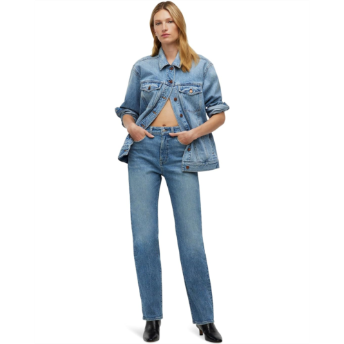 Womens Madewell The 90s Straight Jean in Rondell Wash