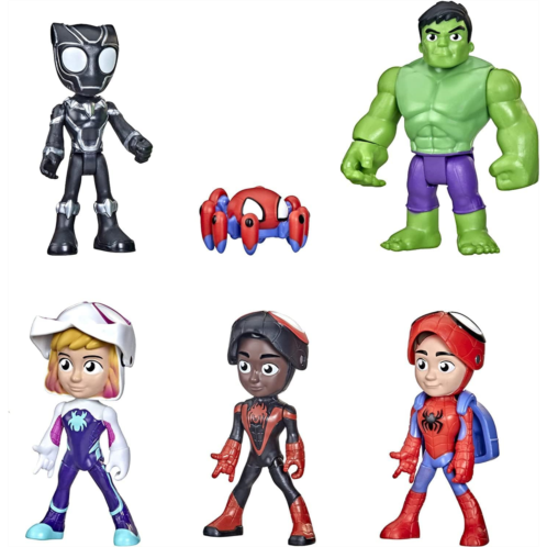 Spidey and His Amazing Friends Marvel Hero Reveal Multipack with Mask-Flip Feature, 4-Inch Action Figure Toys, Kids 3+ (Amazon Exclusive)