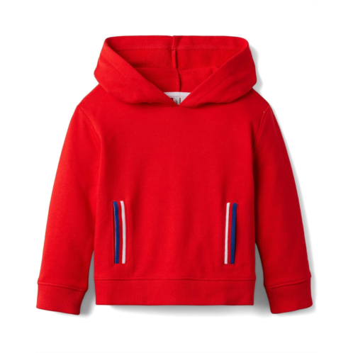 Janie and Jack Striped Pocket Hooded Sweatshirt (Toddler/Little Kids/Big Kids)