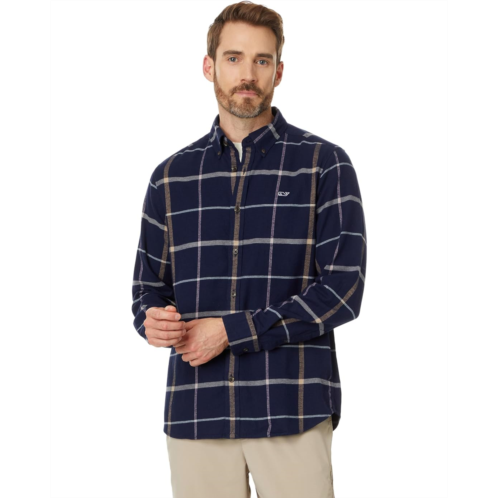 Vineyard Vines Flannel Plaid Whale Shirt