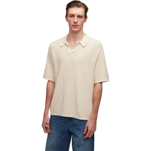 Madewell Johnny-Collar Sweater Polo Shirt