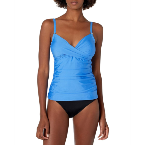 Womens Calvin Klein Standard Tankini Swimsuit with Adjustable Straps and Tummy Control