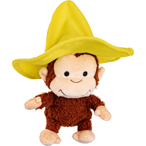 KIDS PREFERRED Curious George Cuteeze Monkey Stuffed Animal Plush Yellow Hat Toys Soft Cuddle Plushie Gifts for Baby and Toddler Boys and Girls - 7 Inches