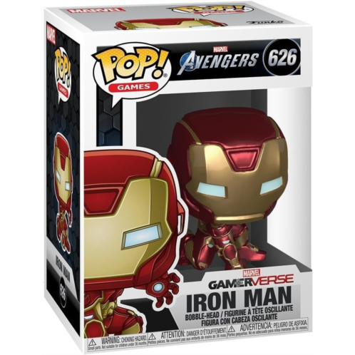 Funko Pop! Marvel: Avengers Game - Iron Man (Stark Tech Suit), Multicolor