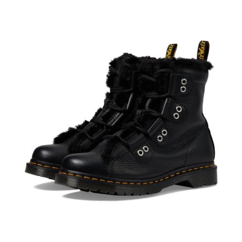 Dr. Martens Womens Dr Martens 1460 Lace To Toe Fur Lined Boots