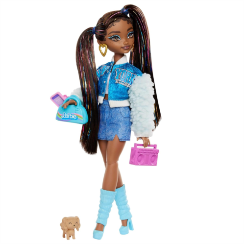 Barbie Dream Besties Doll & Accessories Playset, Brooklyn” Posable Fashion Doll with Long Black Hair, 9 Music-Themed Pieces