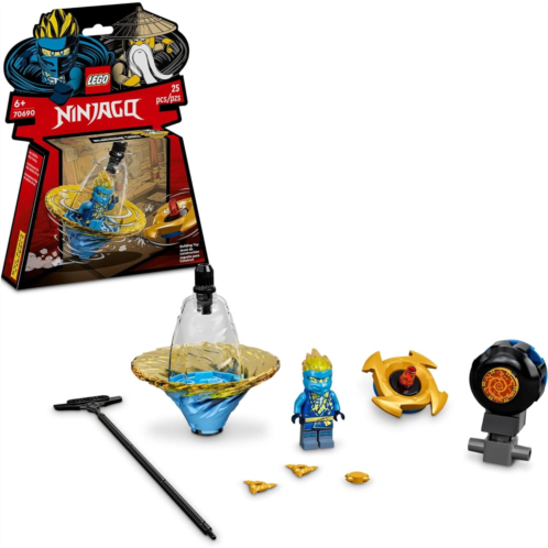 LEGO NINJAGO Jays Spinjitzu Ninja Training 70690 Spinning Toy Building Kit with NINJAGO Jay; Gifts for Kids Aged 6+ (25 Pieces)