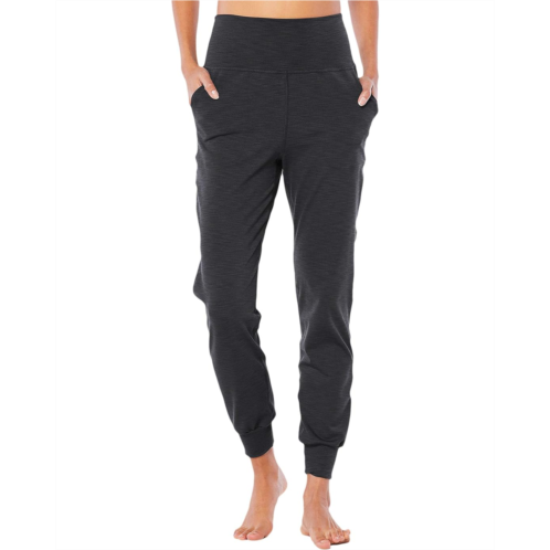 Womens Beyond Yoga Heather Rib Midi Joggers