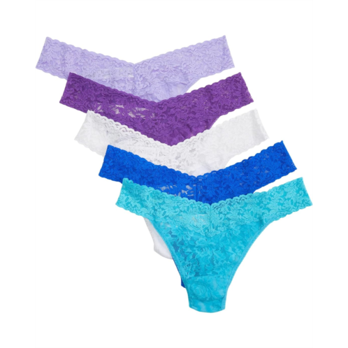 Womens Hanky Panky 5-Pack Signature Lace Original Rise Thong