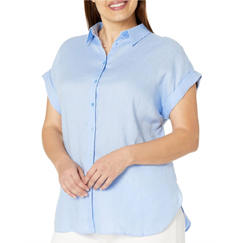 POLO Ralph Lauren Womens LAUREN Ralph Lauren Plus Size Linen Dolman-Sleeve Shirt