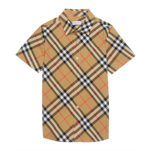 Burberry Kids Owen Check Short Sleeve Button Down Shirt (Infant/Toddler)