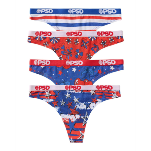 Womens PSD 4th July Modal Thong 4-pack Box