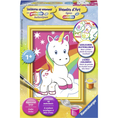 Ravensburger Painting by Numbers Cute Unicorn - Hobby Package