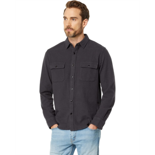 Mens Lucky Brand Solid Workwear Cloud Soft Long Sleeve Flannel